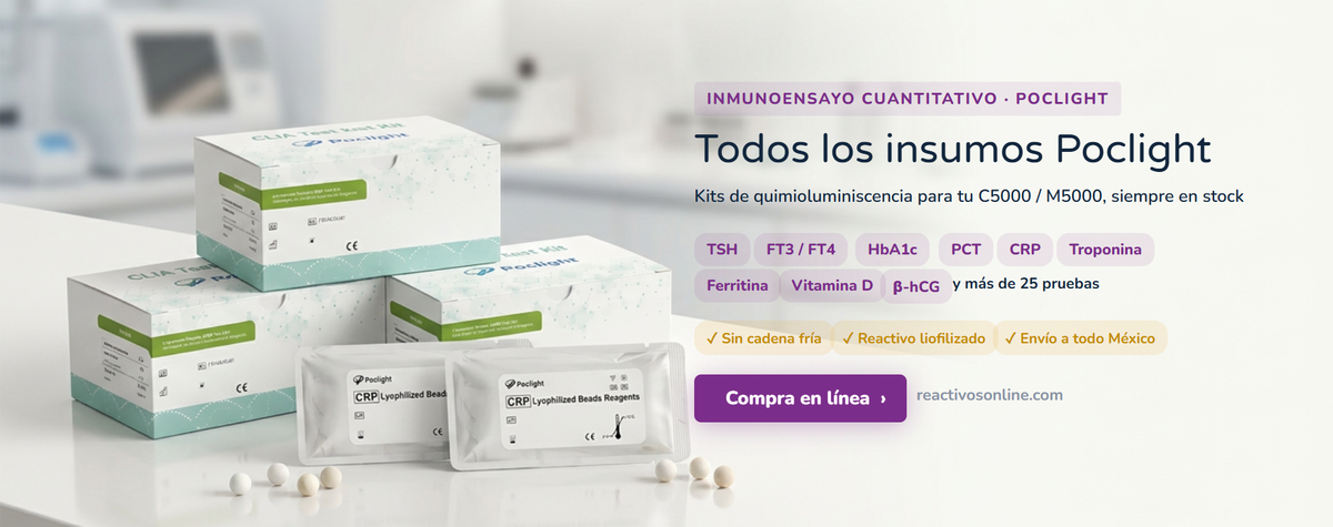 Insumos y kits de quimioluminiscencia Poclight para C5000 y M5000