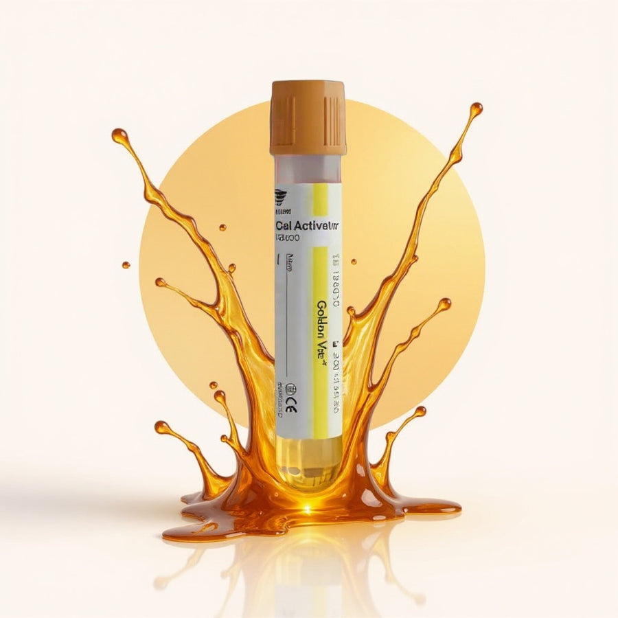 Tubo de Extracción de Sangre Amarillo 5ml Gel + Clot Activador c/100 GD050SGC