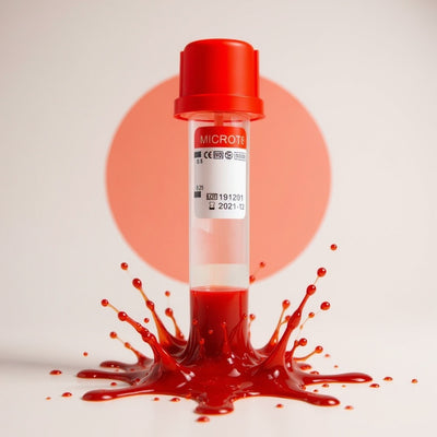 Micro Tubo Rojo de extracción de Sangre Con 0.5ml mtrog01