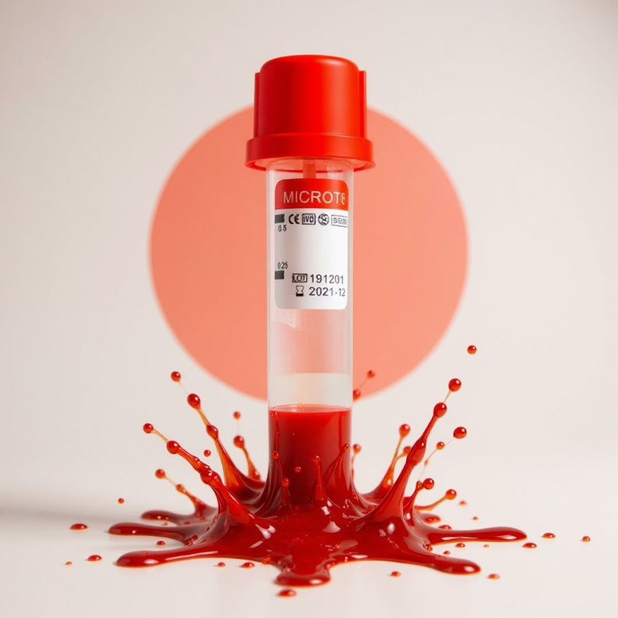 Micro Tubo Rojo de extracción de Sangre Con 0.5ml mtrog01