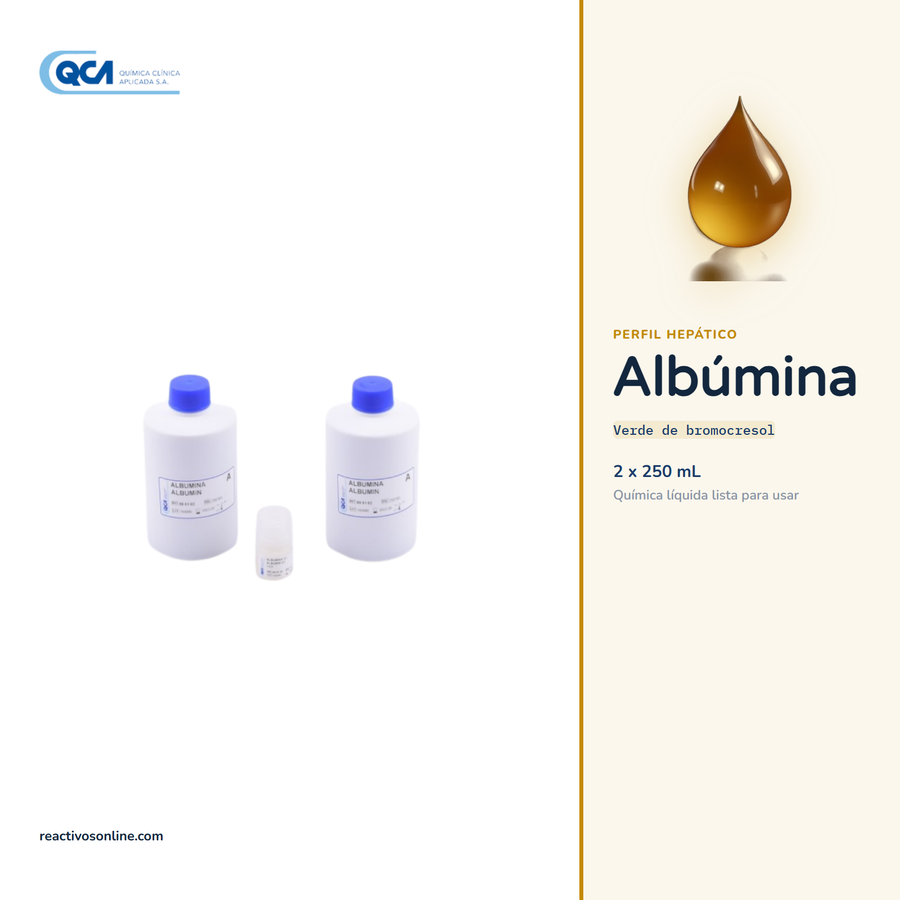 Reactivo Albumina 3 x 100 ml + STD QCA 997258