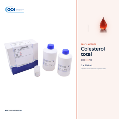 Reactivo Colesterol Total 2 x 250 ml + STD QCA 995012