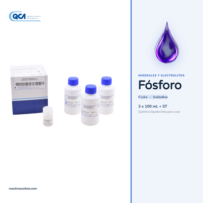 Reactivo Fosforo Inorganico UV 3 x 100 ml + STD QCA 997609