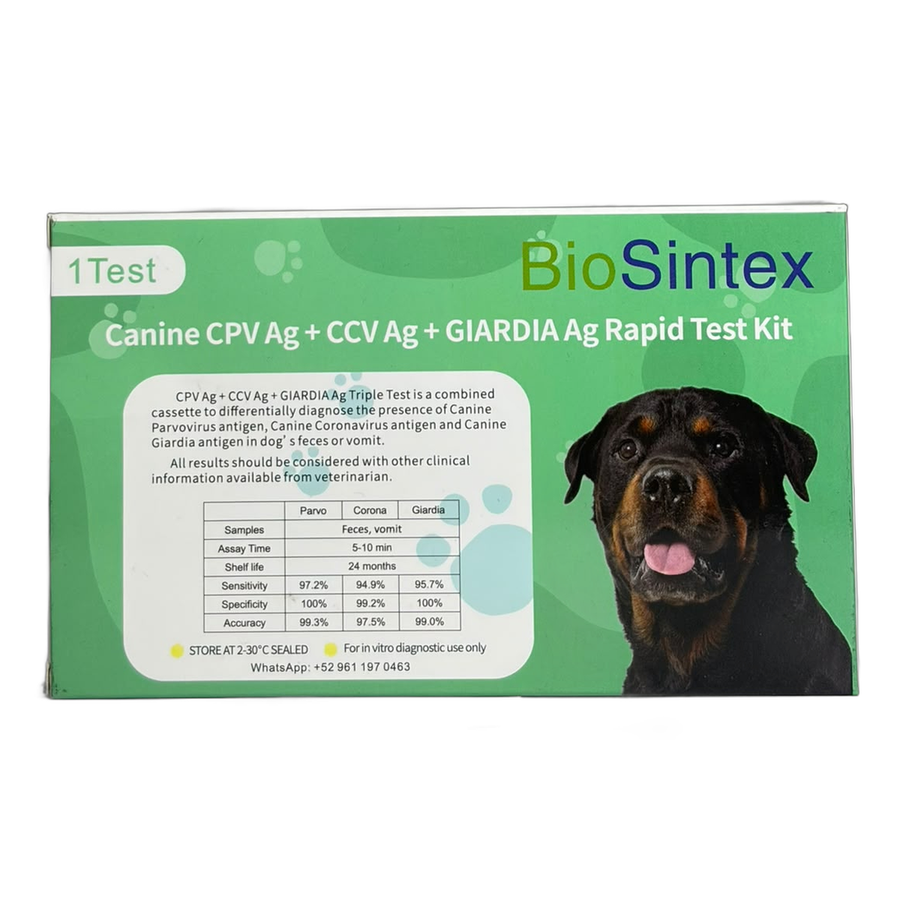 PARVOVIRUS-CORONAVIRUS-GIARDIA TEST RAPIDO (TRIPLE GASTRICA) PAR7823